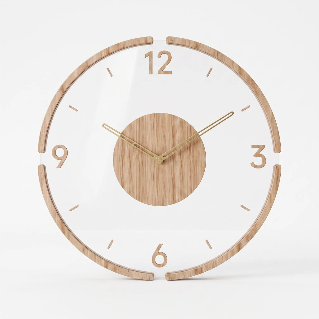 Aevora - Modern Transparent Wall Clock