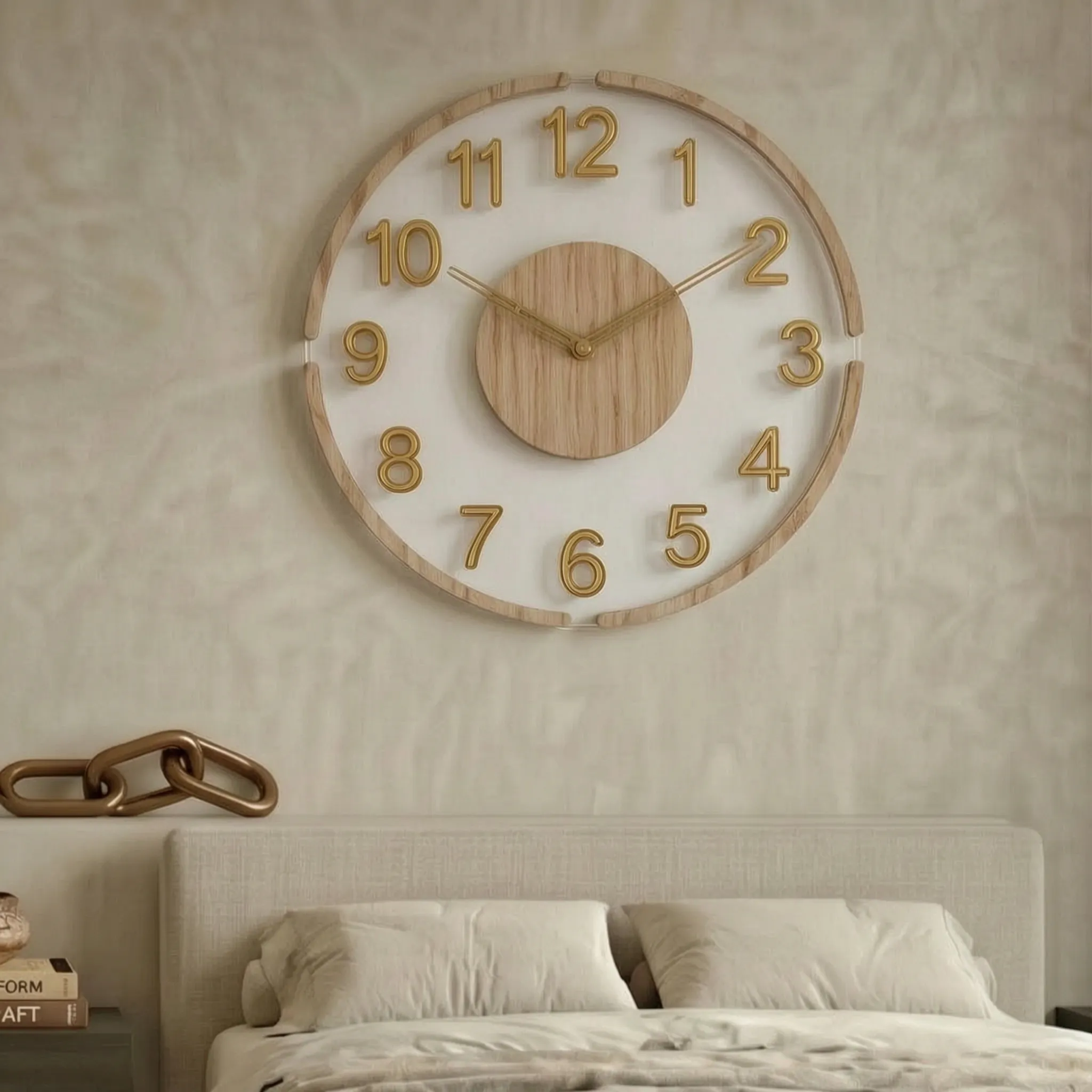 Aevora - Modern Transparent Wall Clock