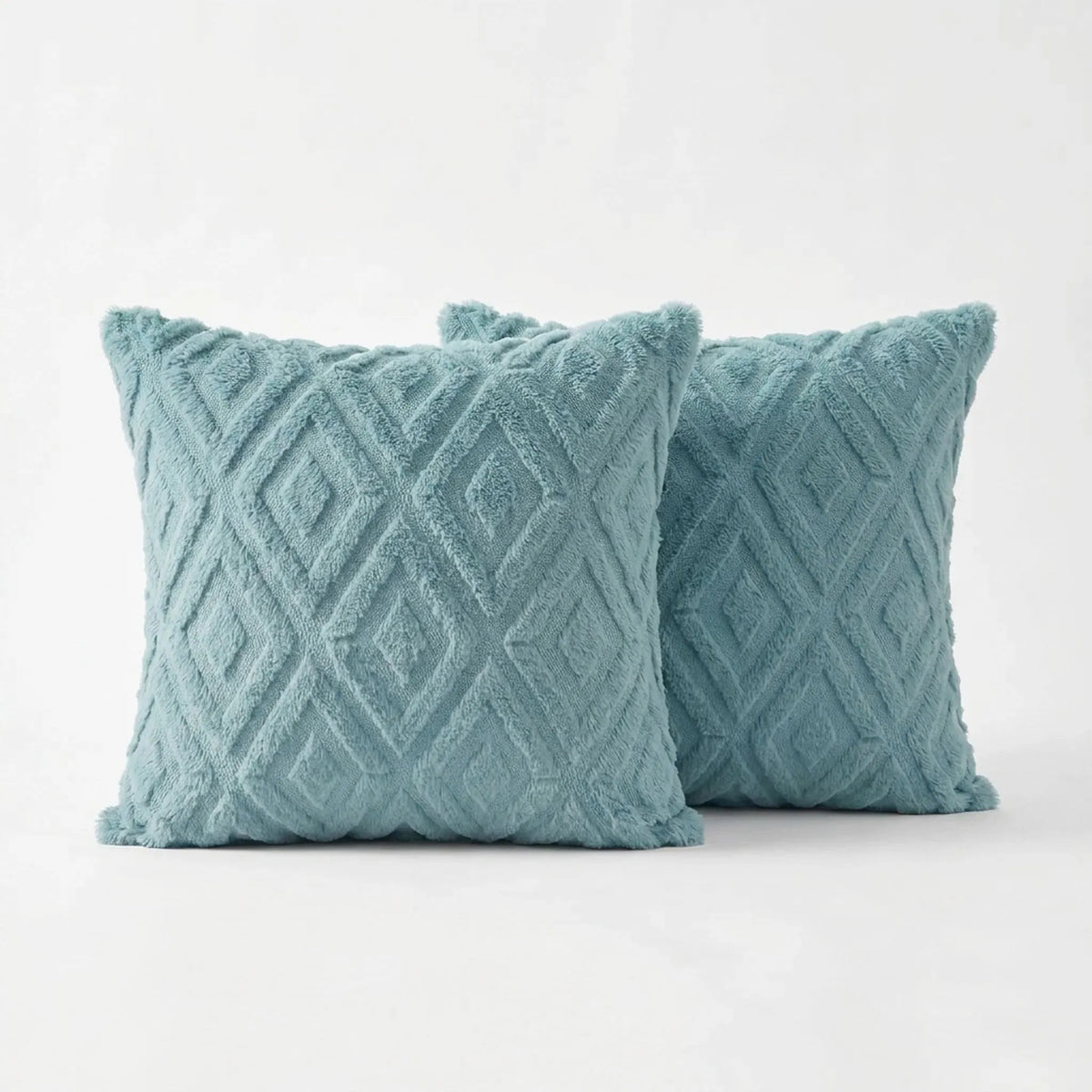 Alvea - Textured Geometric Square Scatter Cushion