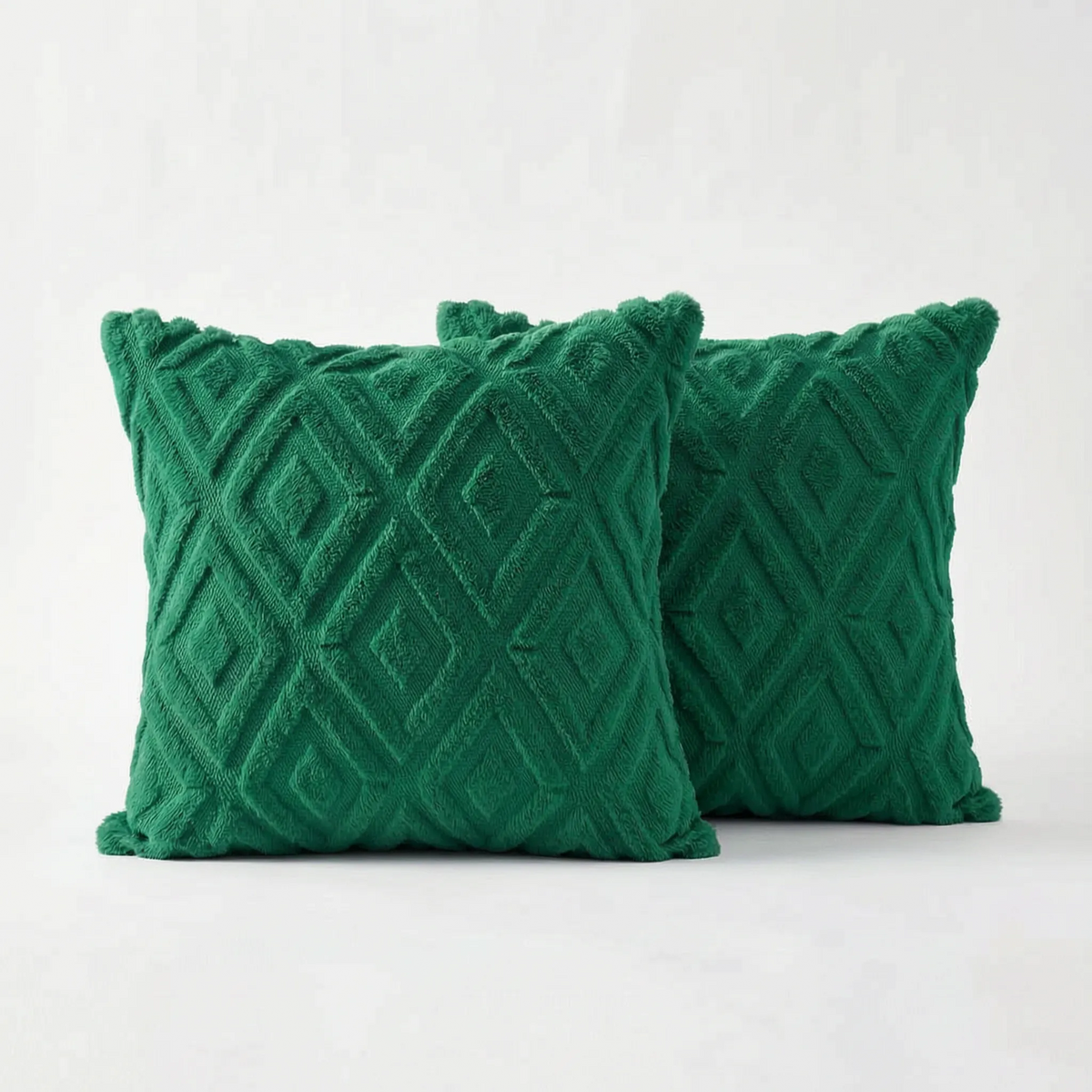 Alvea - Textured Geometric Square Scatter Cushion