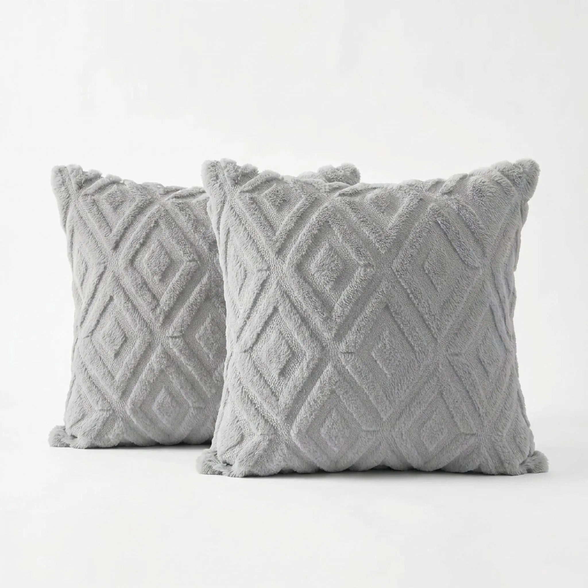 Alvea - Textured Geometric Square Scatter Cushion