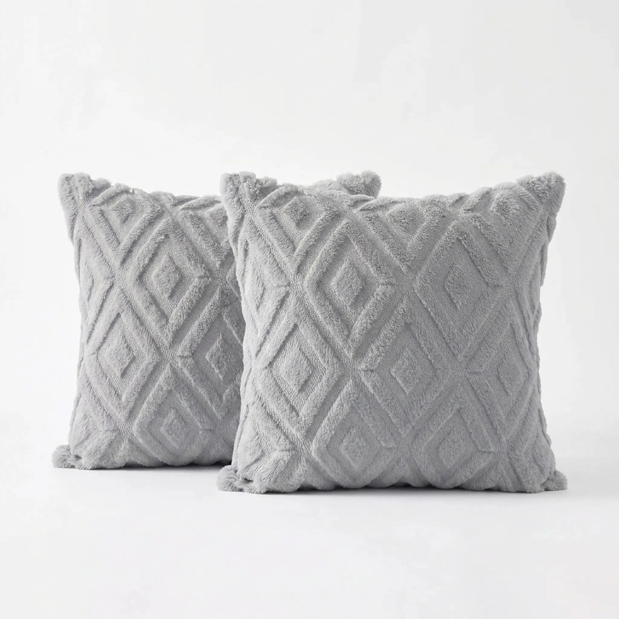 Alvea - Textured Geometric Square Scatter Cushion