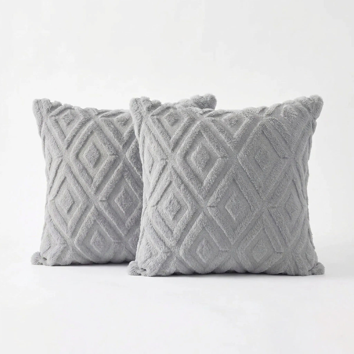 Alvea - Textured Geometric Square Scatter Cushion