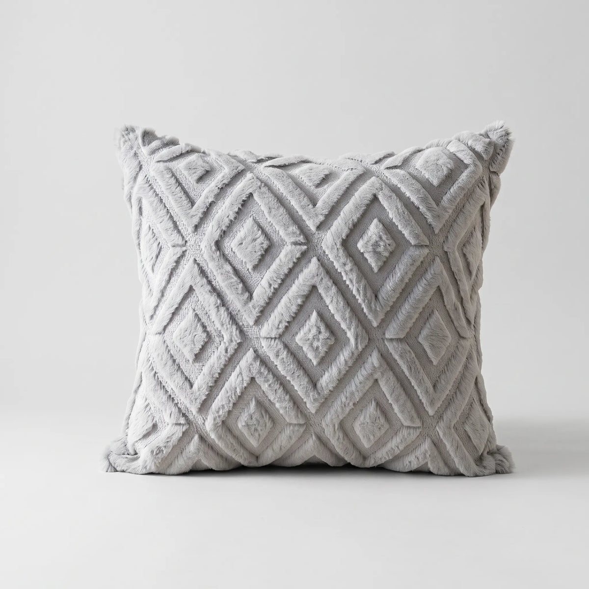 Alvea - Textured Geometric Square Scatter Cushion
