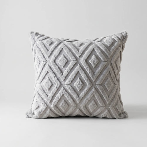 Alvea - Textured Geometric Square Scatter Cushion