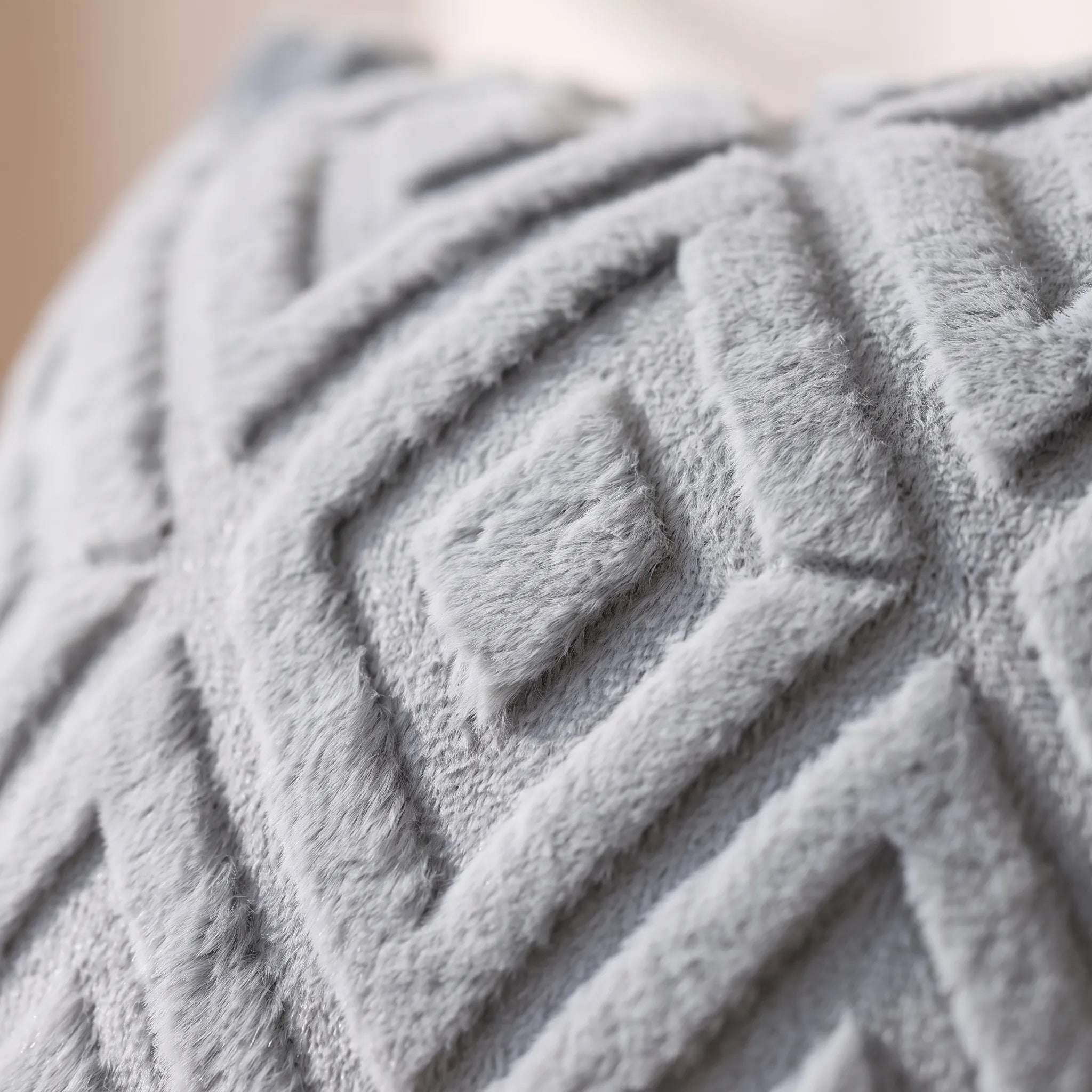 Alvea - Textured Geometric Square Scatter Cushion