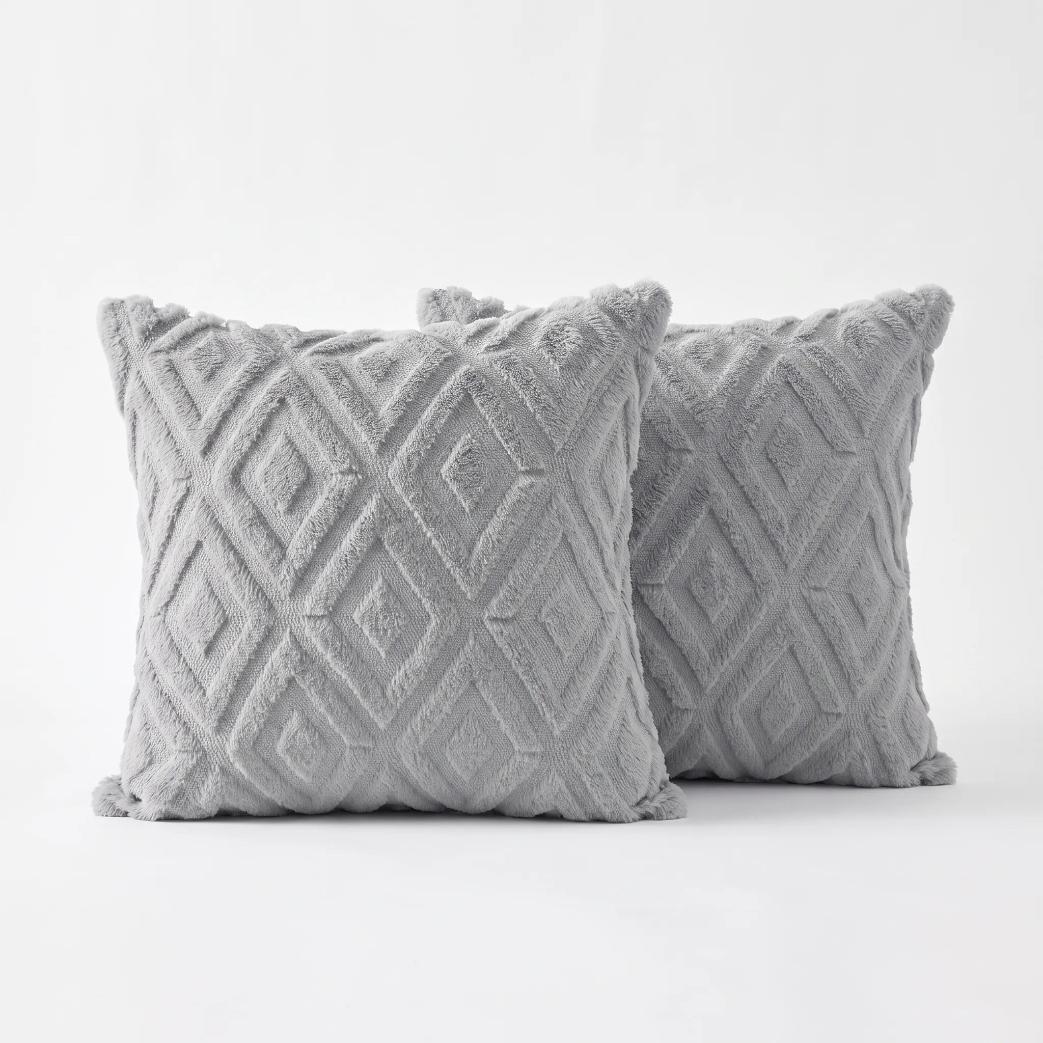 Alvea - Textured Geometric Square Scatter Cushion