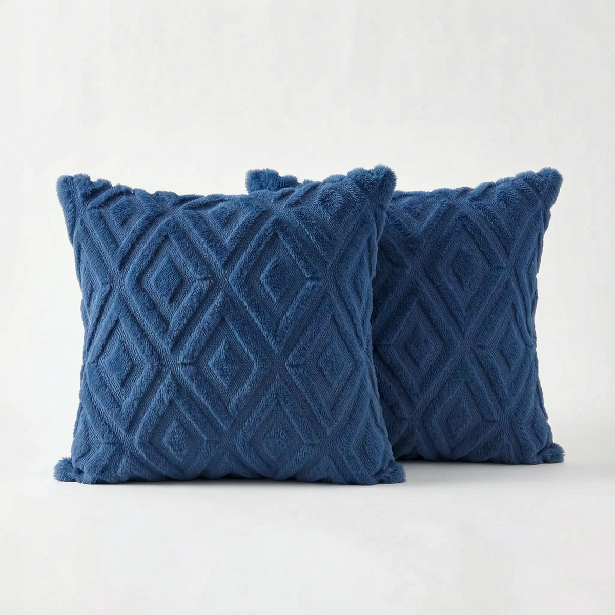 Alvea - Textured Geometric Square Scatter Cushion