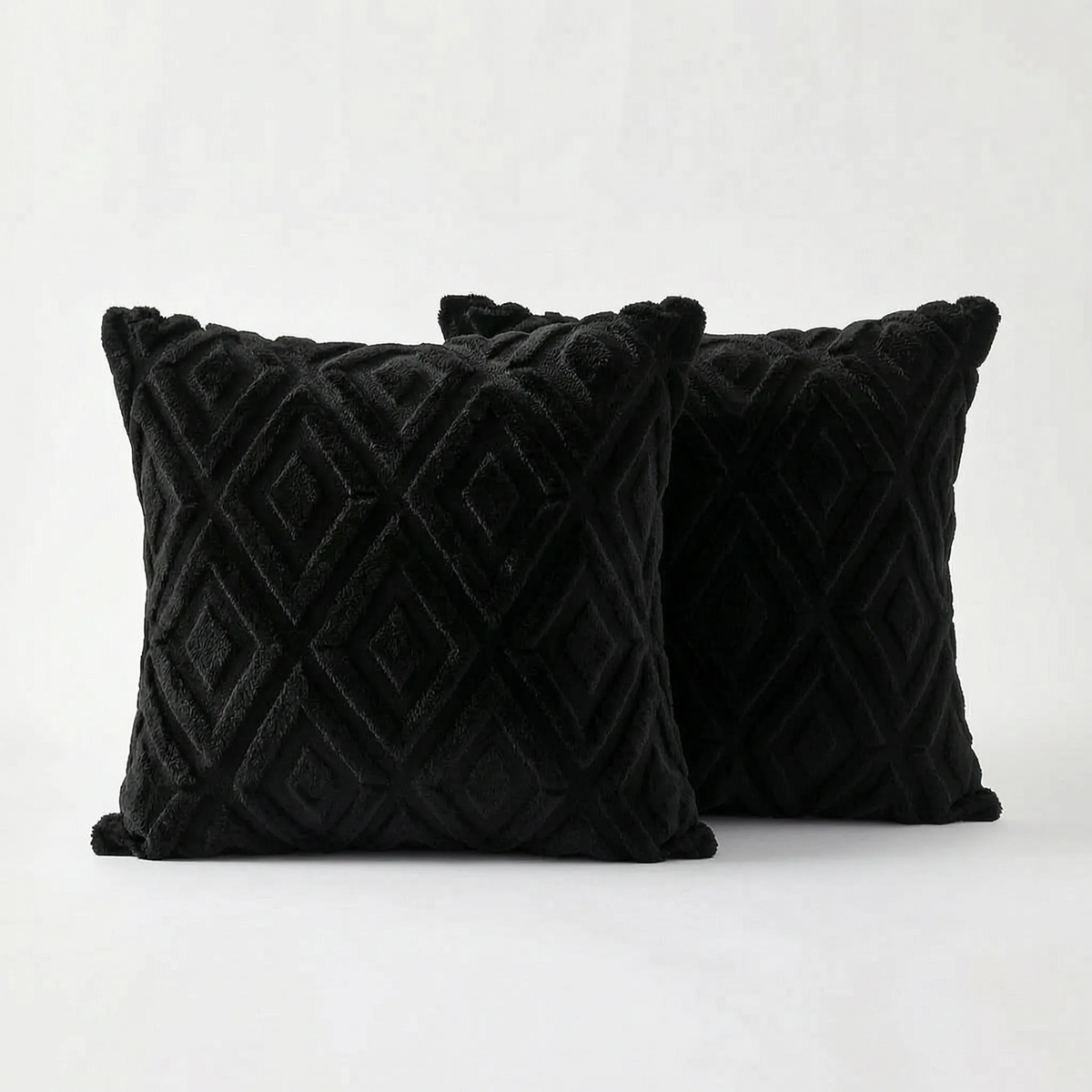 Alvea - Textured Geometric Square Scatter Cushion