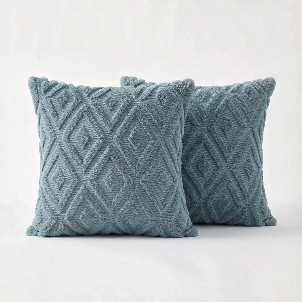 Alvea - Textured Geometric Square Scatter Cushion