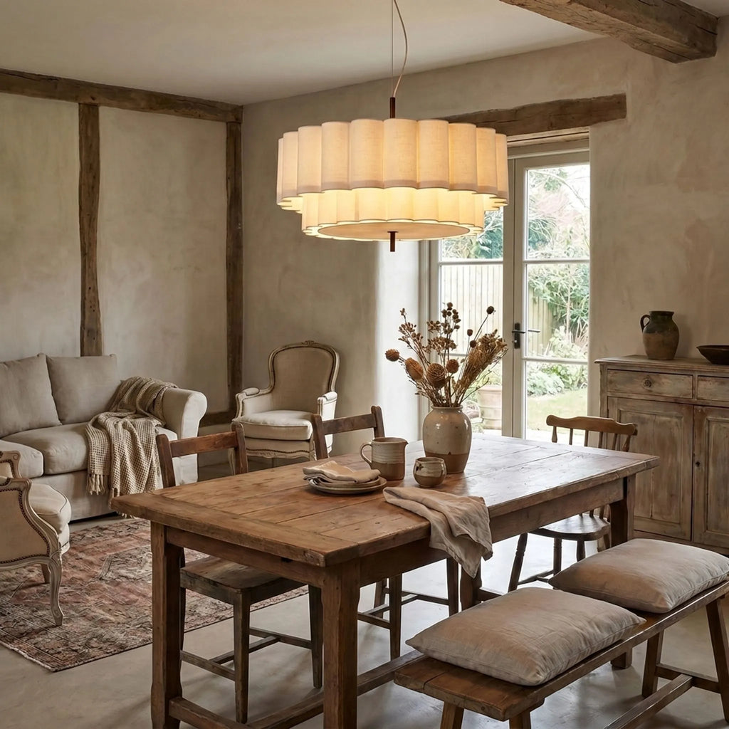 Lumira - Tiered Scalloped Pendant Light