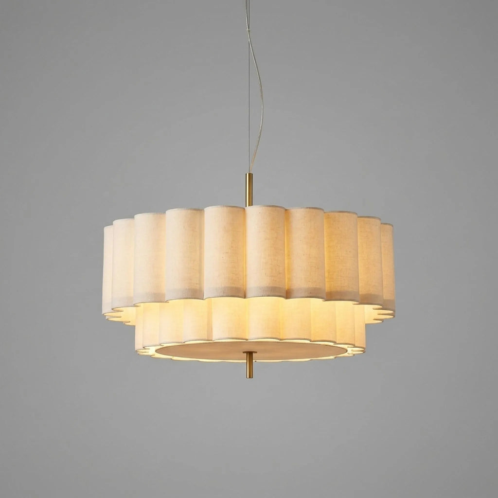Lumira - Tiered Scalloped Pendant Light