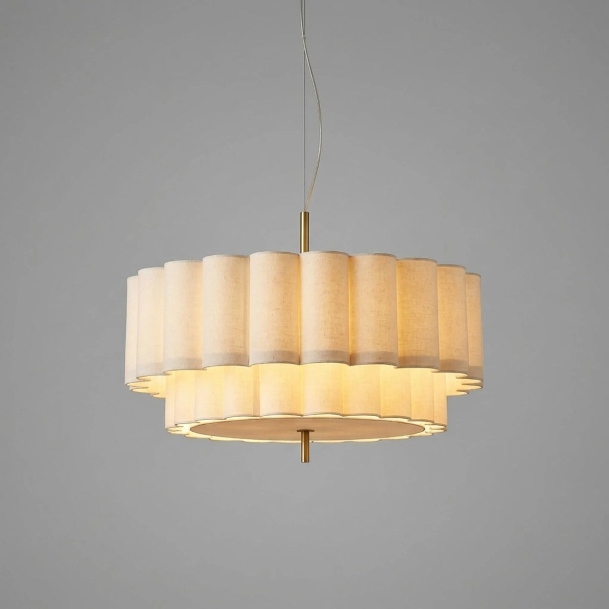 Lumira - Tiered Scalloped Pendant Light