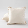 Pompoush - Pom-Pom Trim Scatter Cushion