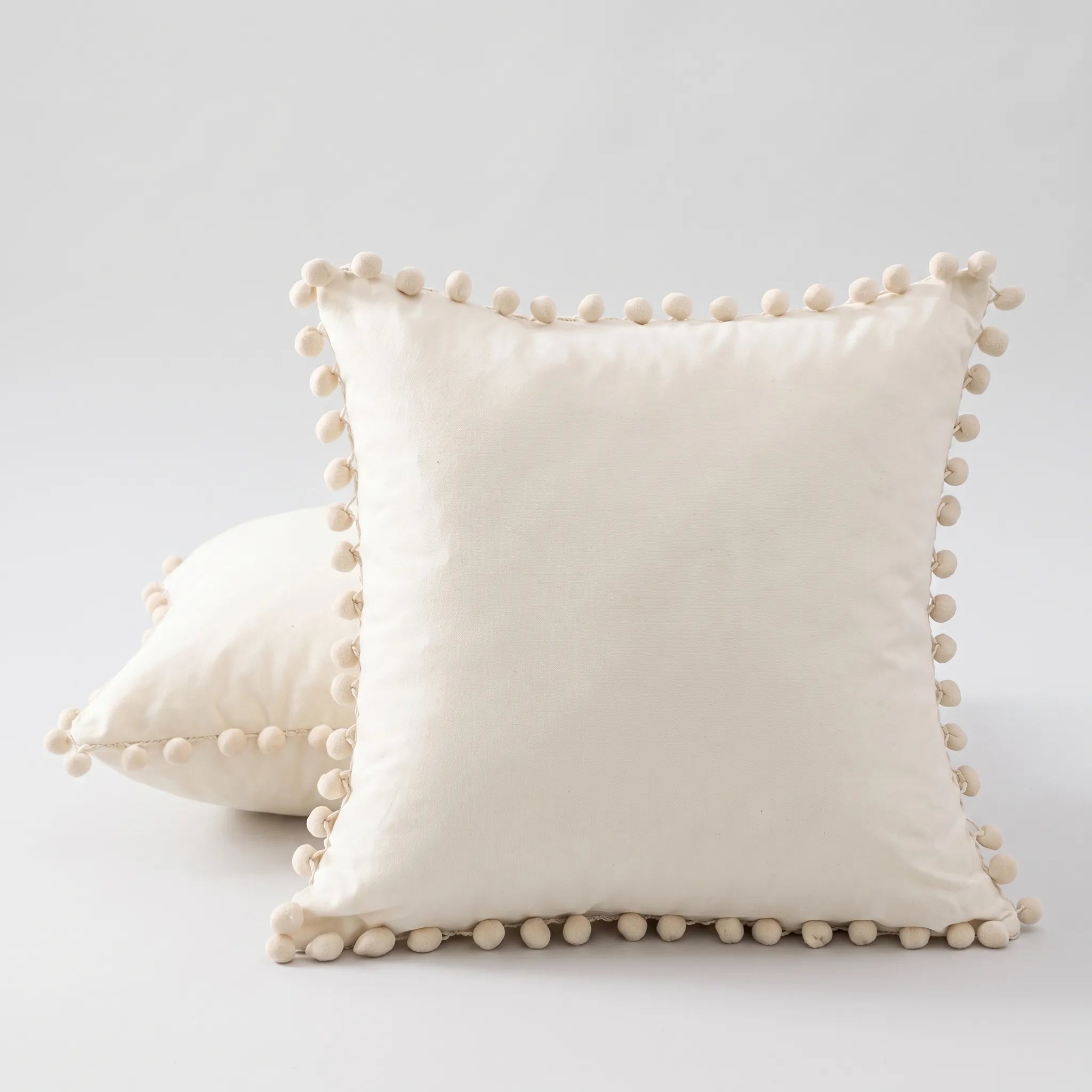 Pompoush - Pom-Pom Trim Scatter Cushion