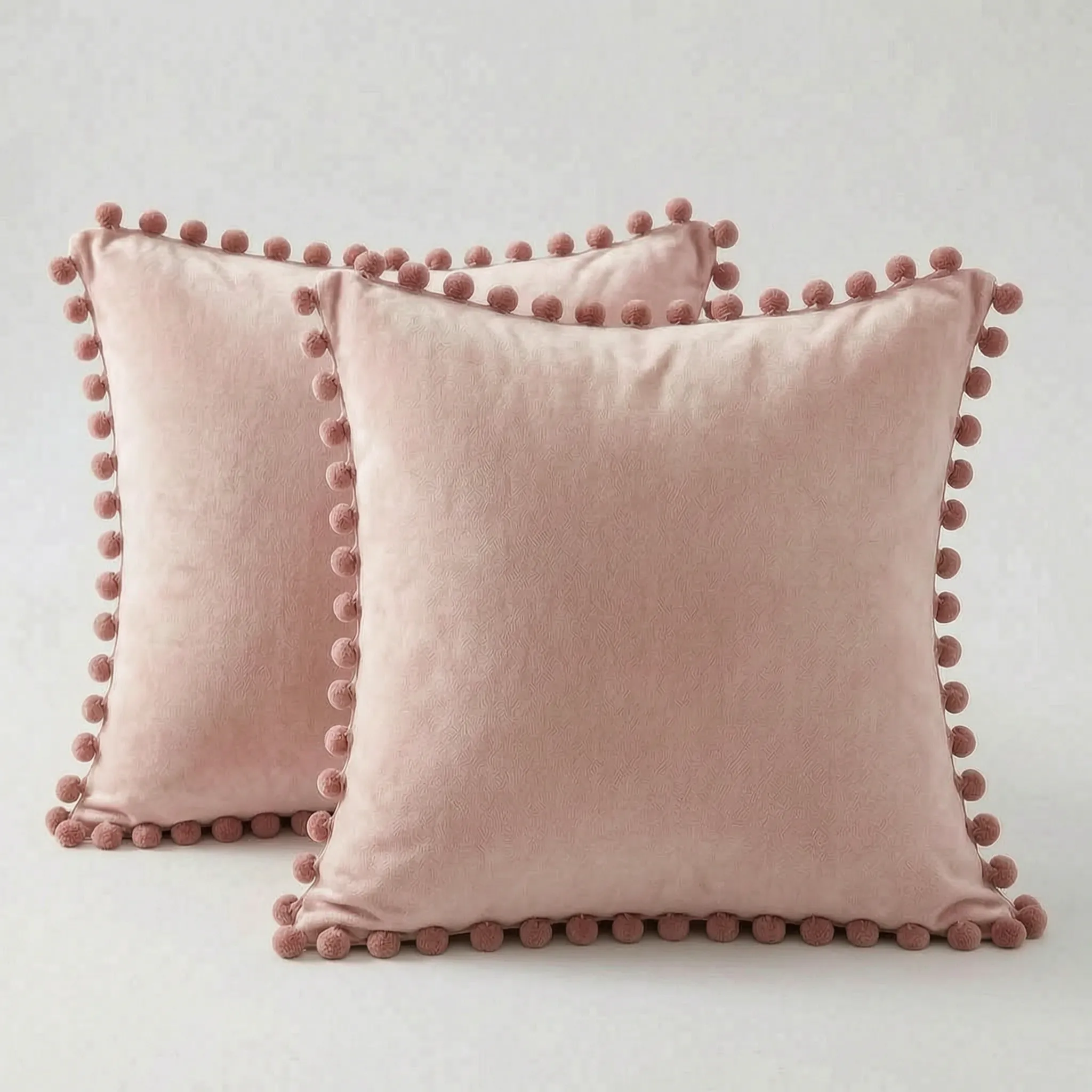 Pompoush - Pom-Pom Trim Scatter Cushion
