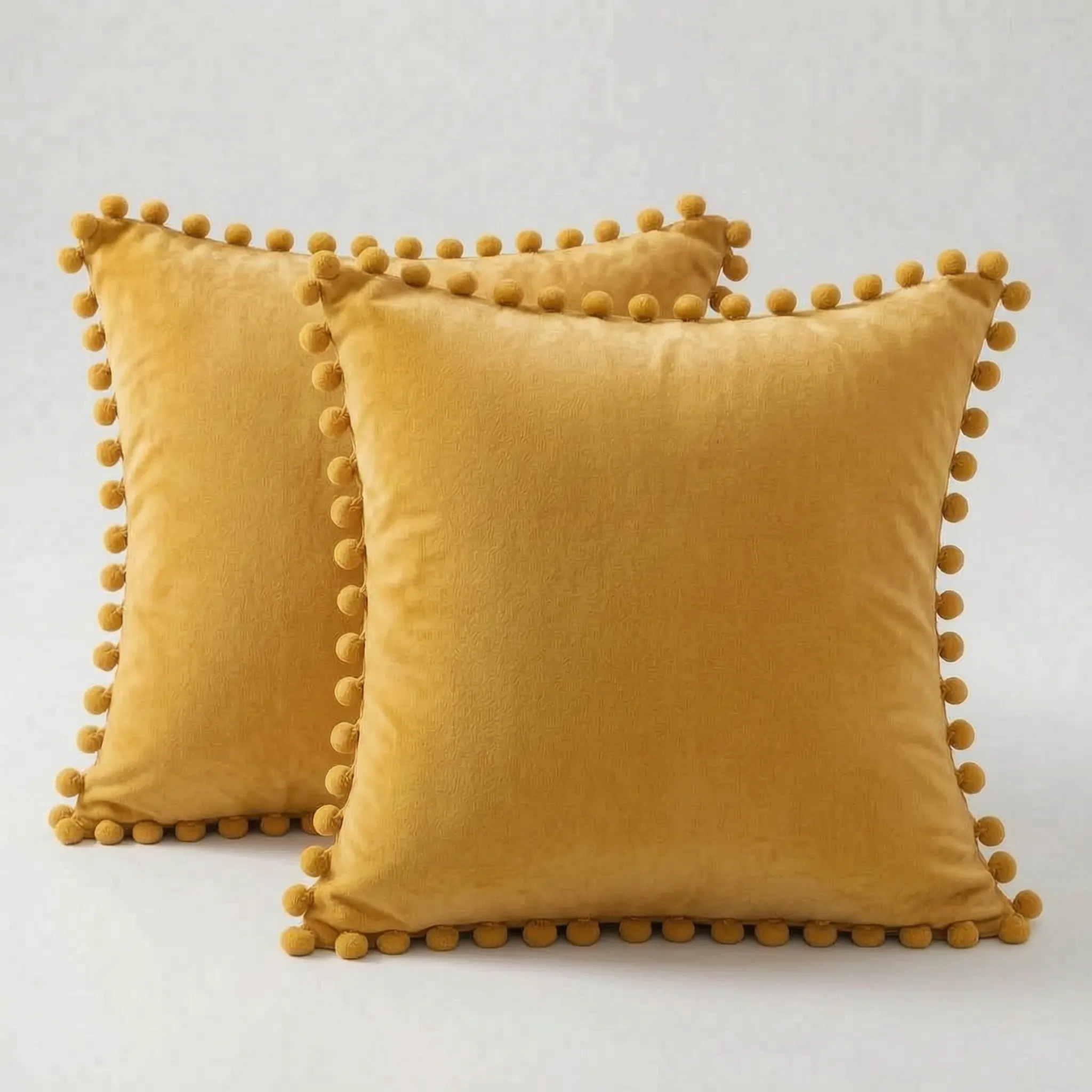 Pompoush - Pom-Pom Trim Scatter Cushion