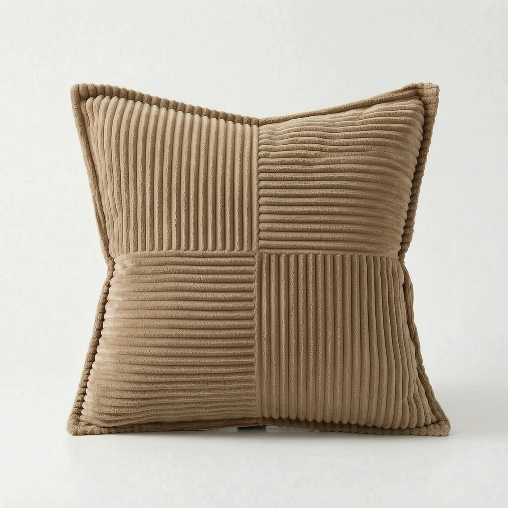 Ribbel - Textured Ribbed Square Cushion Cover