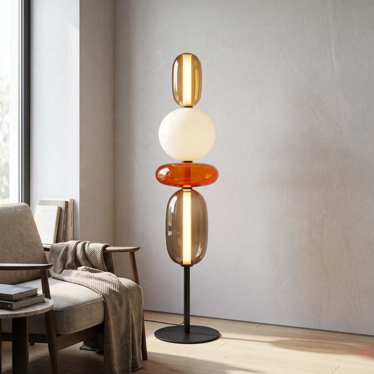 Sculptis - Modern Stacked Sculptural Floor Lamp