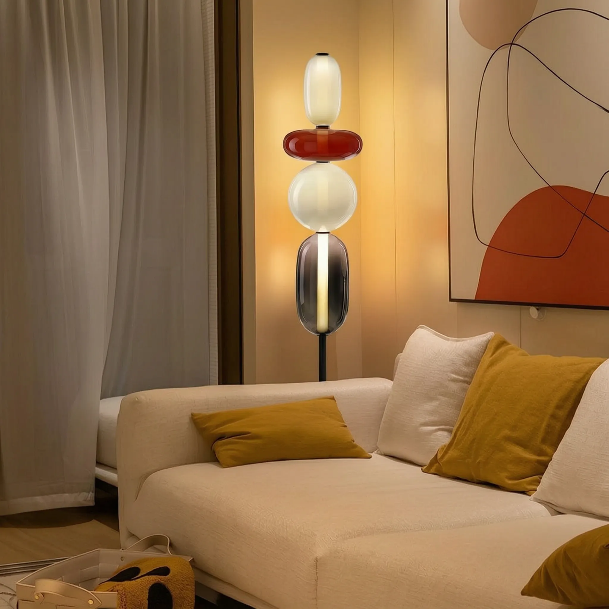 Sculptis - Modern Stacked Sculptural Floor Lamp