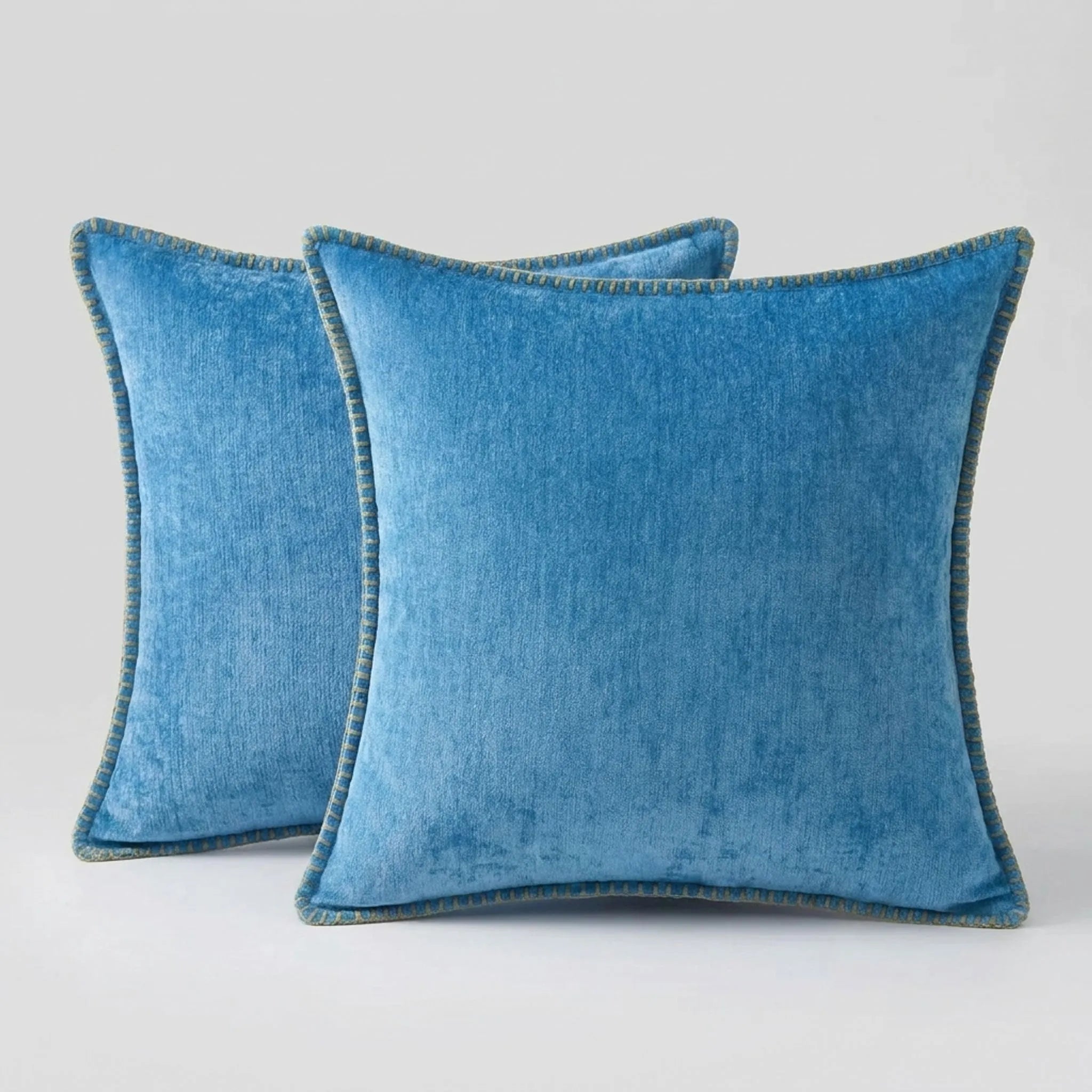 VelvetNest - Square Plush Textured Cushion Cover