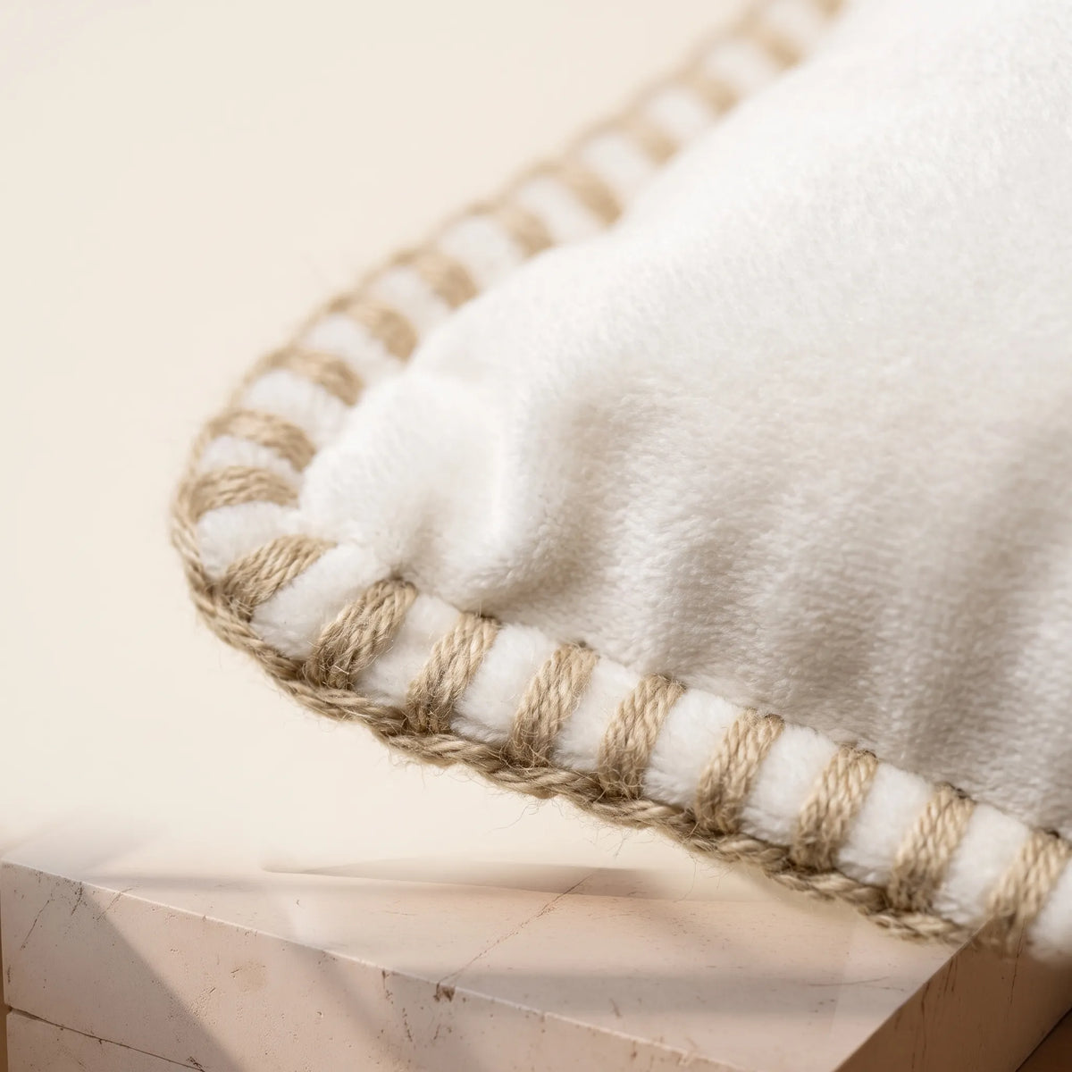 VelvetNest - Square Plush Textured Cushion Cover