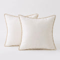 VelvetNest - Square Plush Textured Cushion Cover