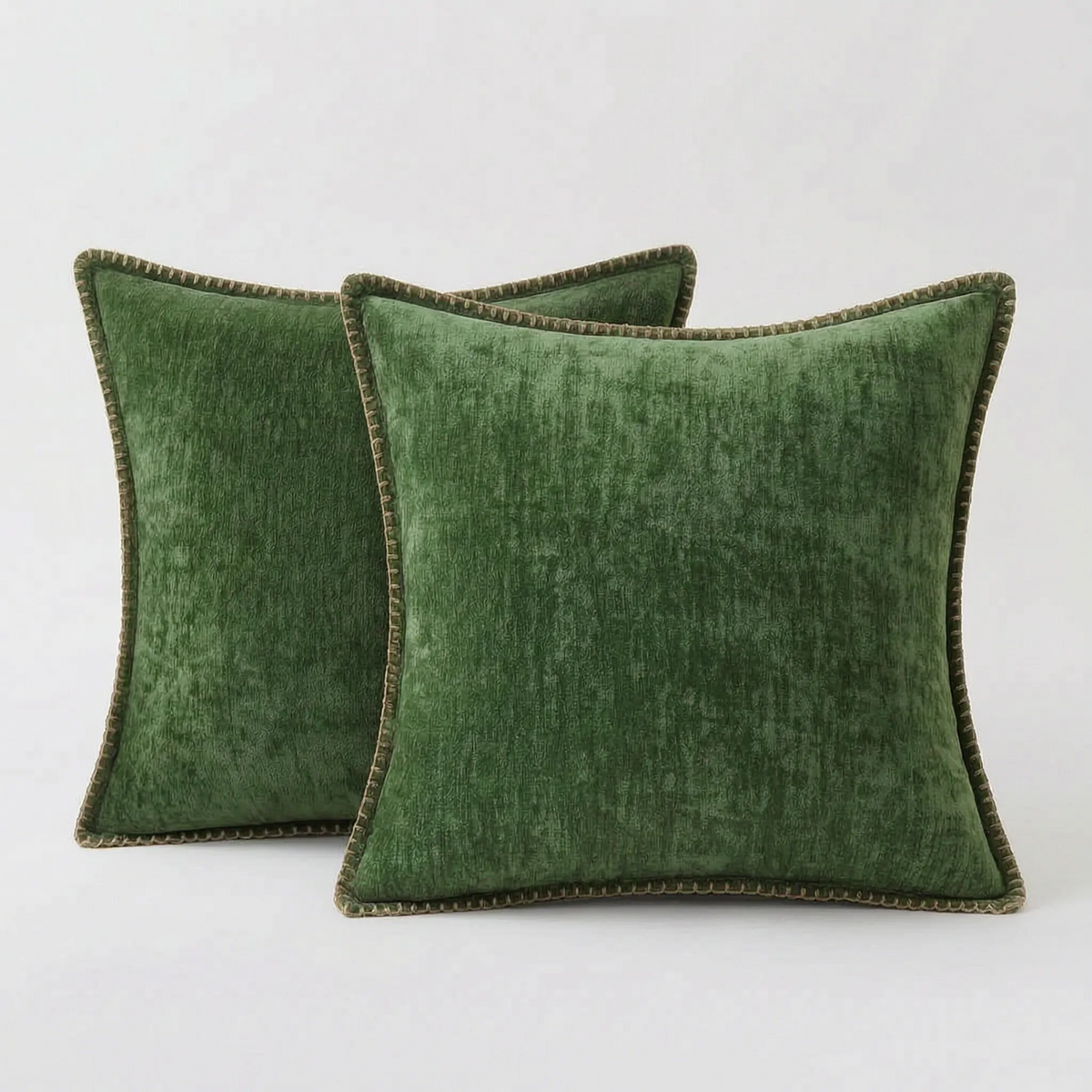 VelvetNest - Square Plush Textured Cushion Cover
